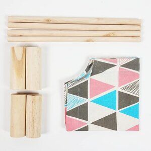 Raised Pet Hammock Bed, Wooden Frame Indoor Outdoor Dog Cot(Any Color)